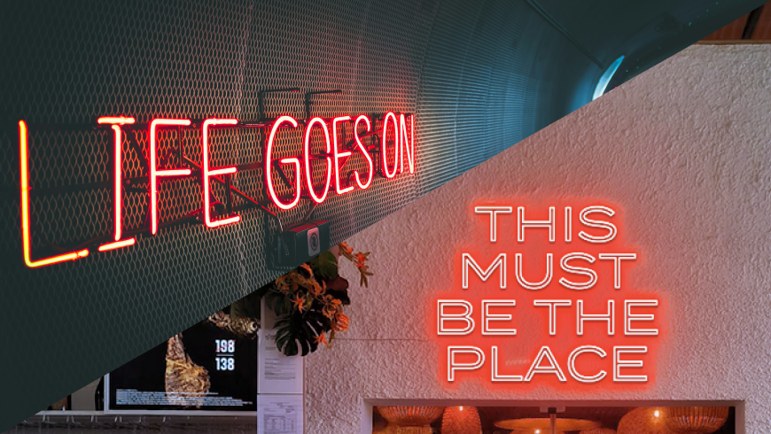 traditional neon vs LED neon signage image